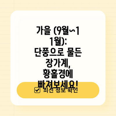 가을 (9월~11월): 단풍으로 물든 장가계, 황홀경에 빠져보세요!