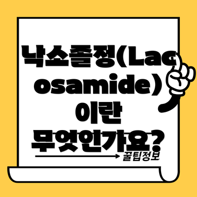 낙소졸정(Lacosamide)이란 무엇인가요?