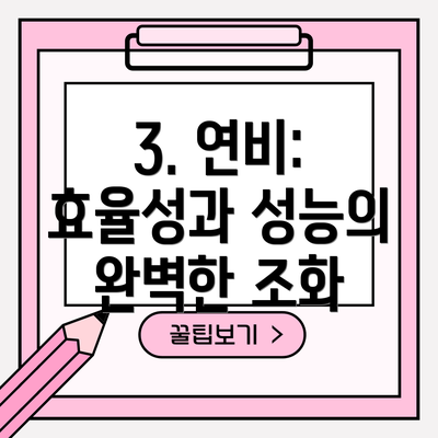 3. 연비: 효율성과 성능의 완벽한 조화